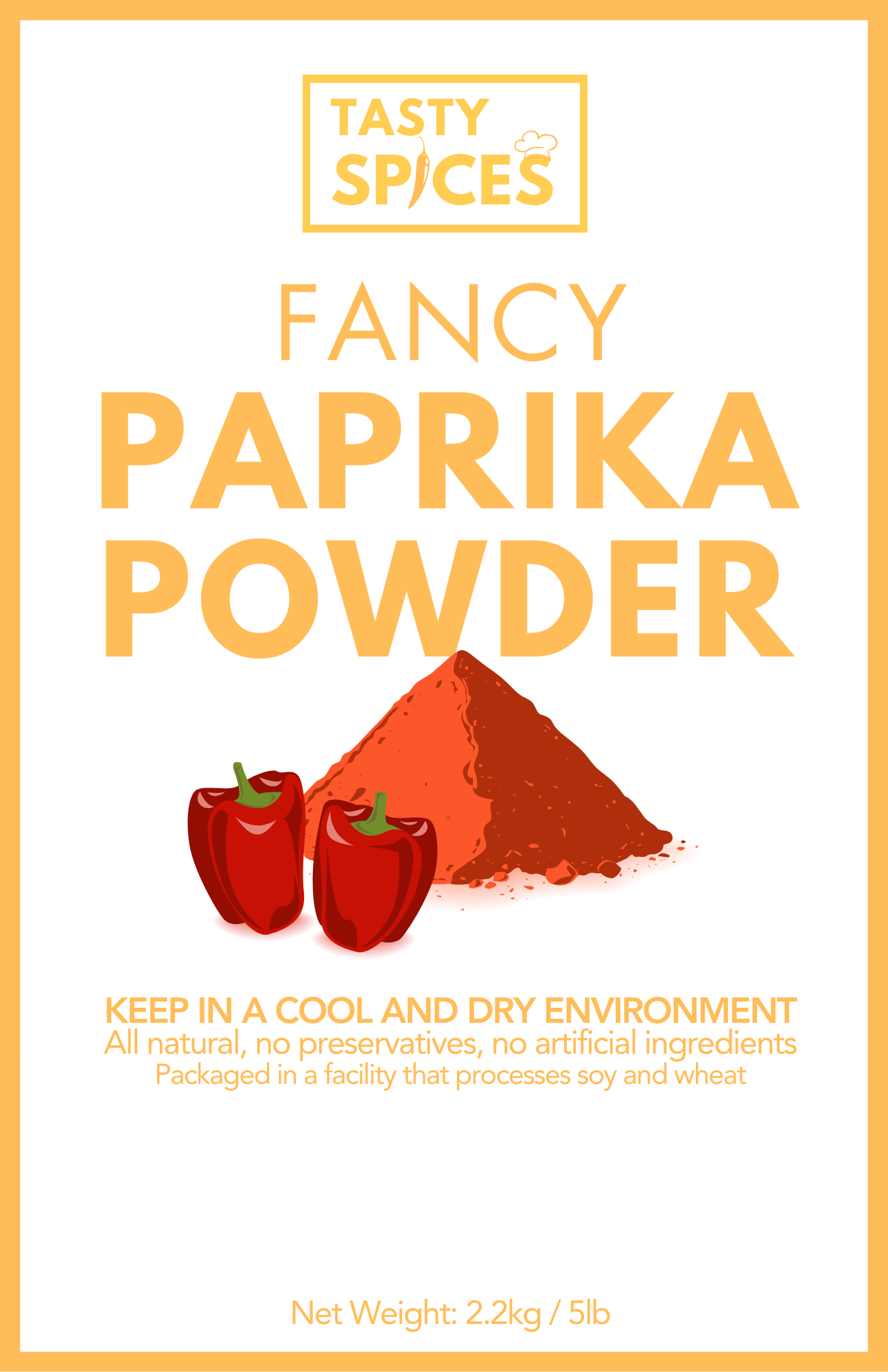 Fancy Paprika Powder 5lb