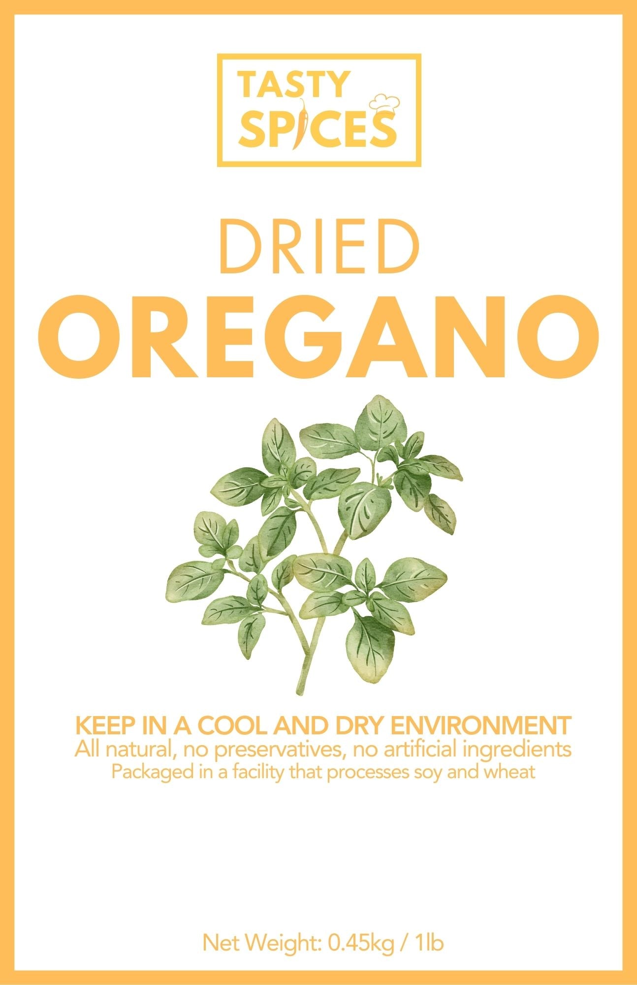 Oregano Dried 1lb (454g)
