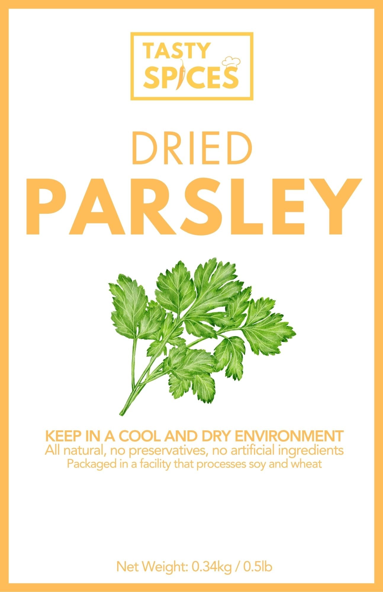 Parsley Flakes Dried 0.75lb (340g)